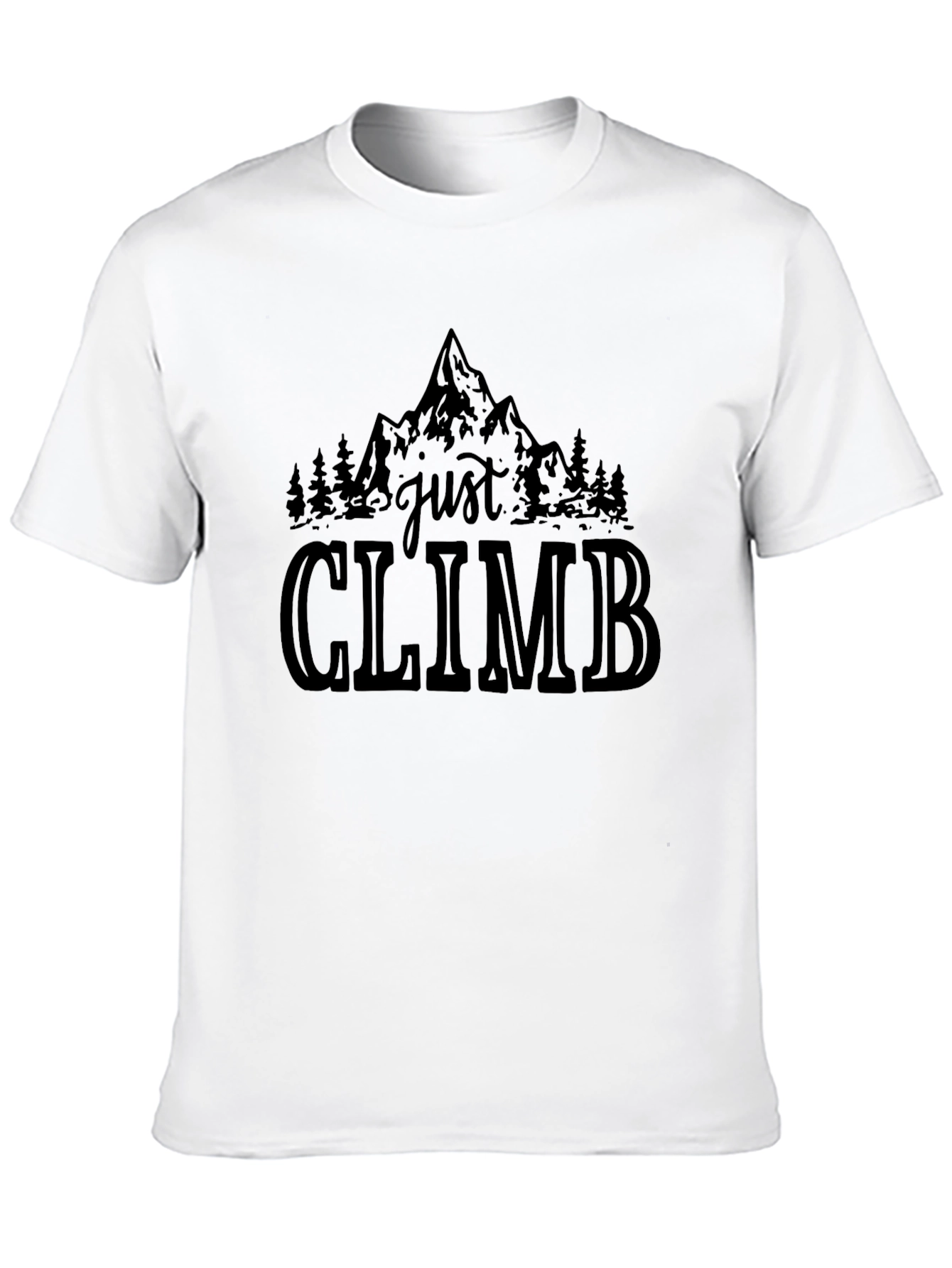 Just Climb Black Graphic T-Shirt