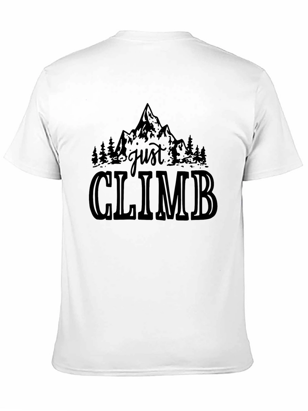 Just Climb Black Graphic T-Shirt