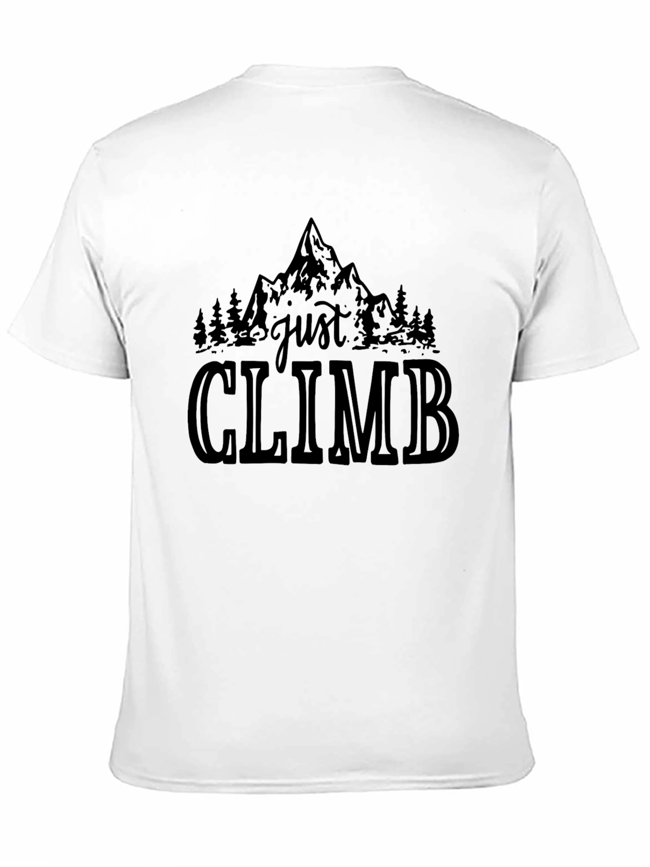 Just Climb Black Graphic T-Shirt