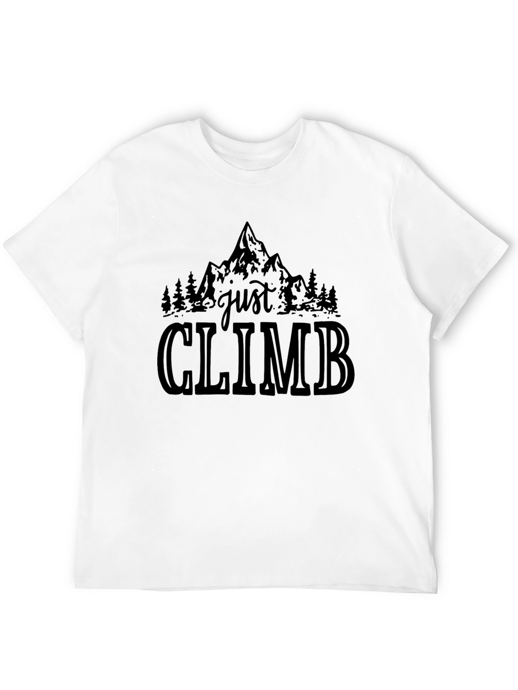 Just Climb Black Graphic T-Shirt