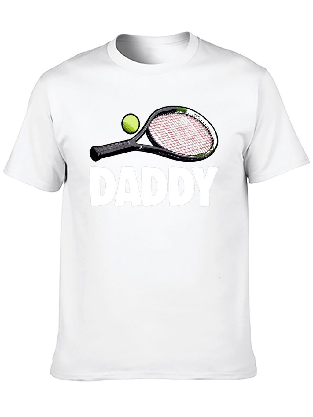 Daddy Tennis Racket Graphic T-Shirt