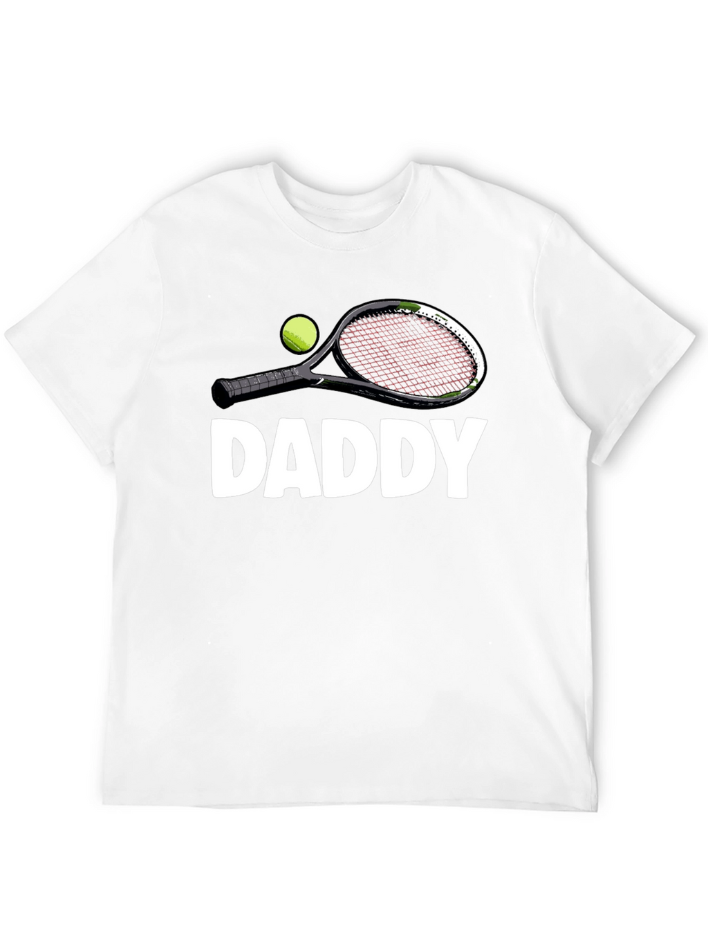 Daddy Tennis Racket Graphic T-Shirt