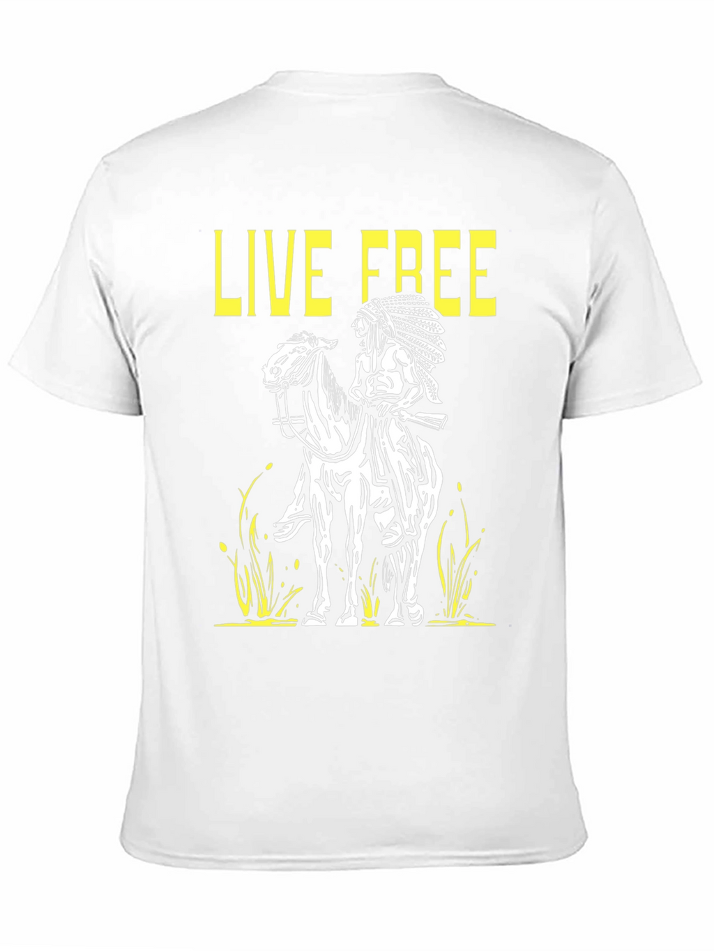 Live Free Graphic Tee - Native American T-Shirt