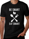 Be Smart Eat Smart T-Shirt - Vegan Graphic Tee