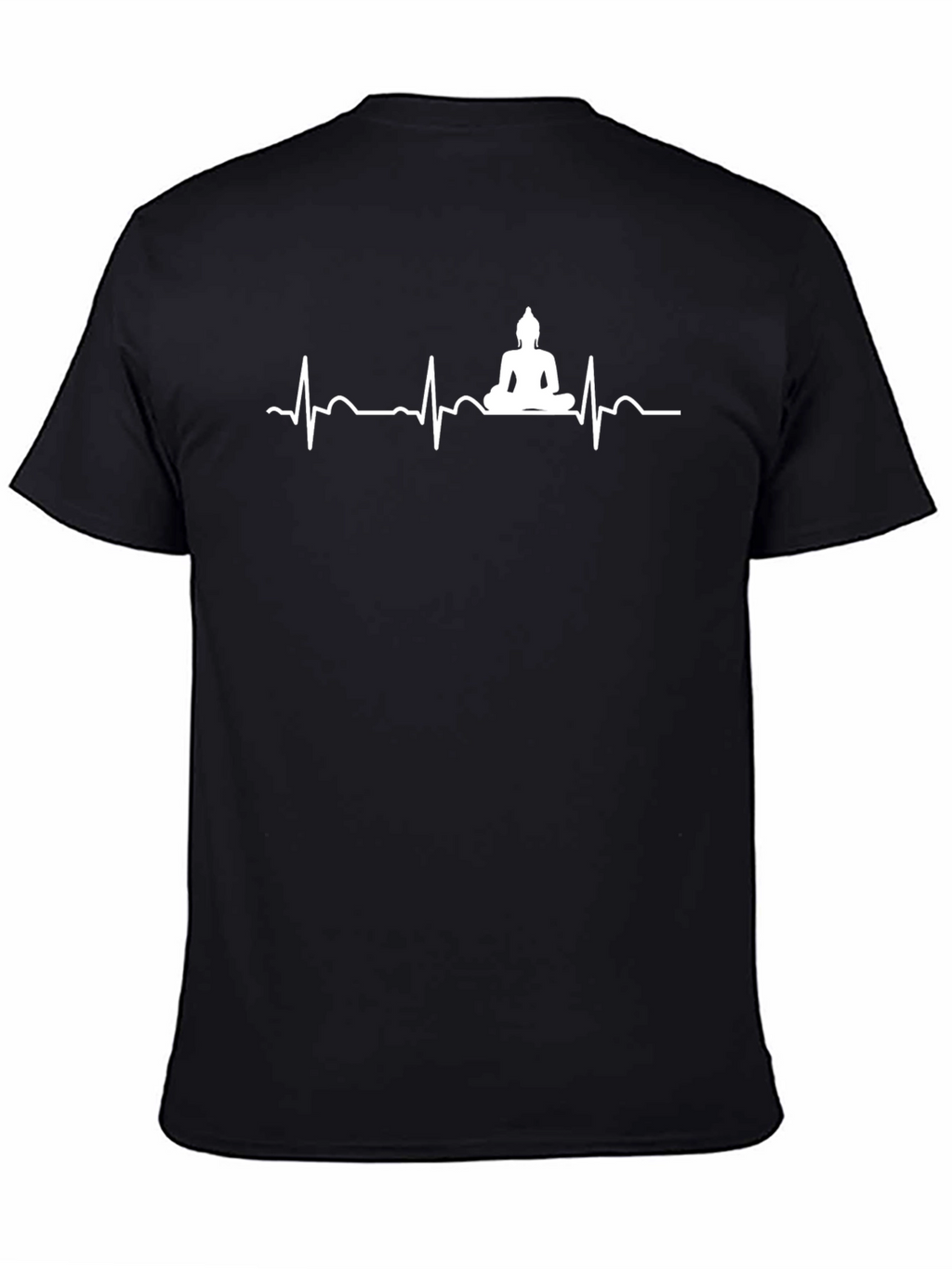 Buddha Heartbeat Graphic T-Shirt - Meditative Style