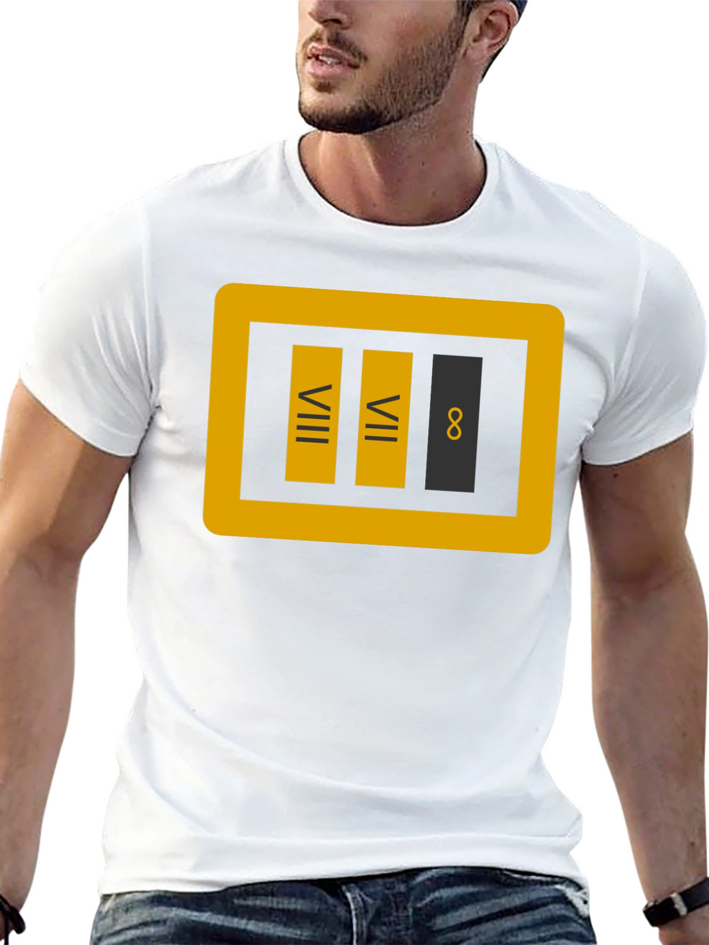 VIII VII 8 T-Shirt - Geeky Novelty Tee