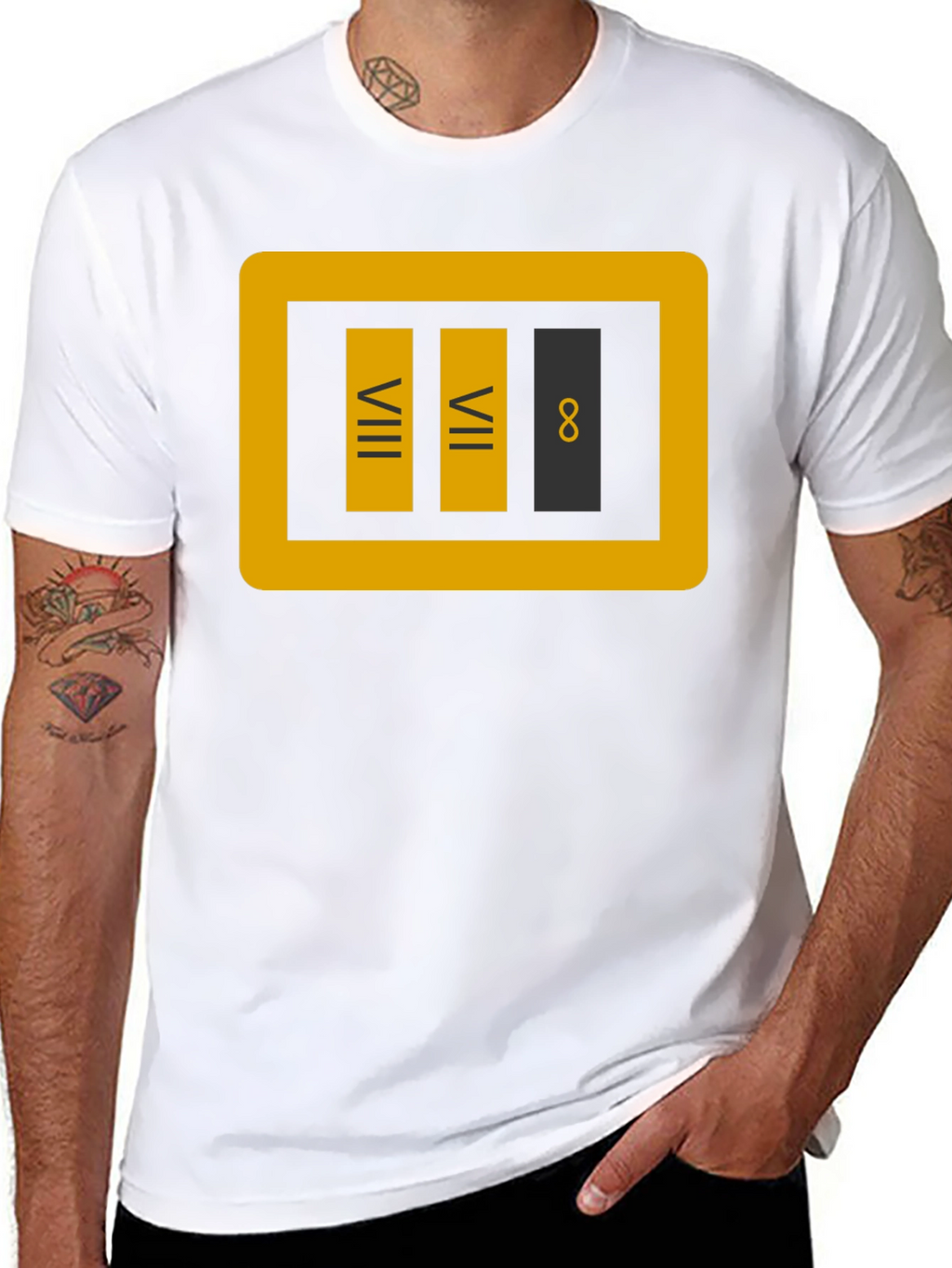 VIII VII 8 T-Shirt - Geeky Novelty Tee