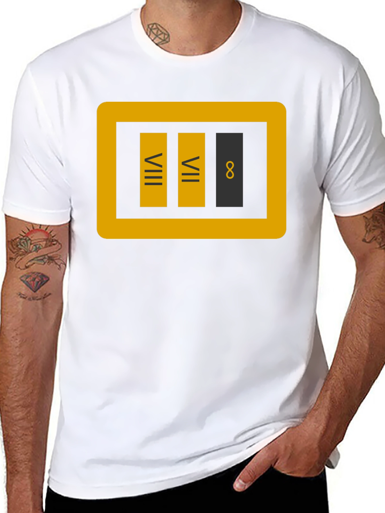 VIII VII 8 T-Shirt - Geeky Novelty Tee