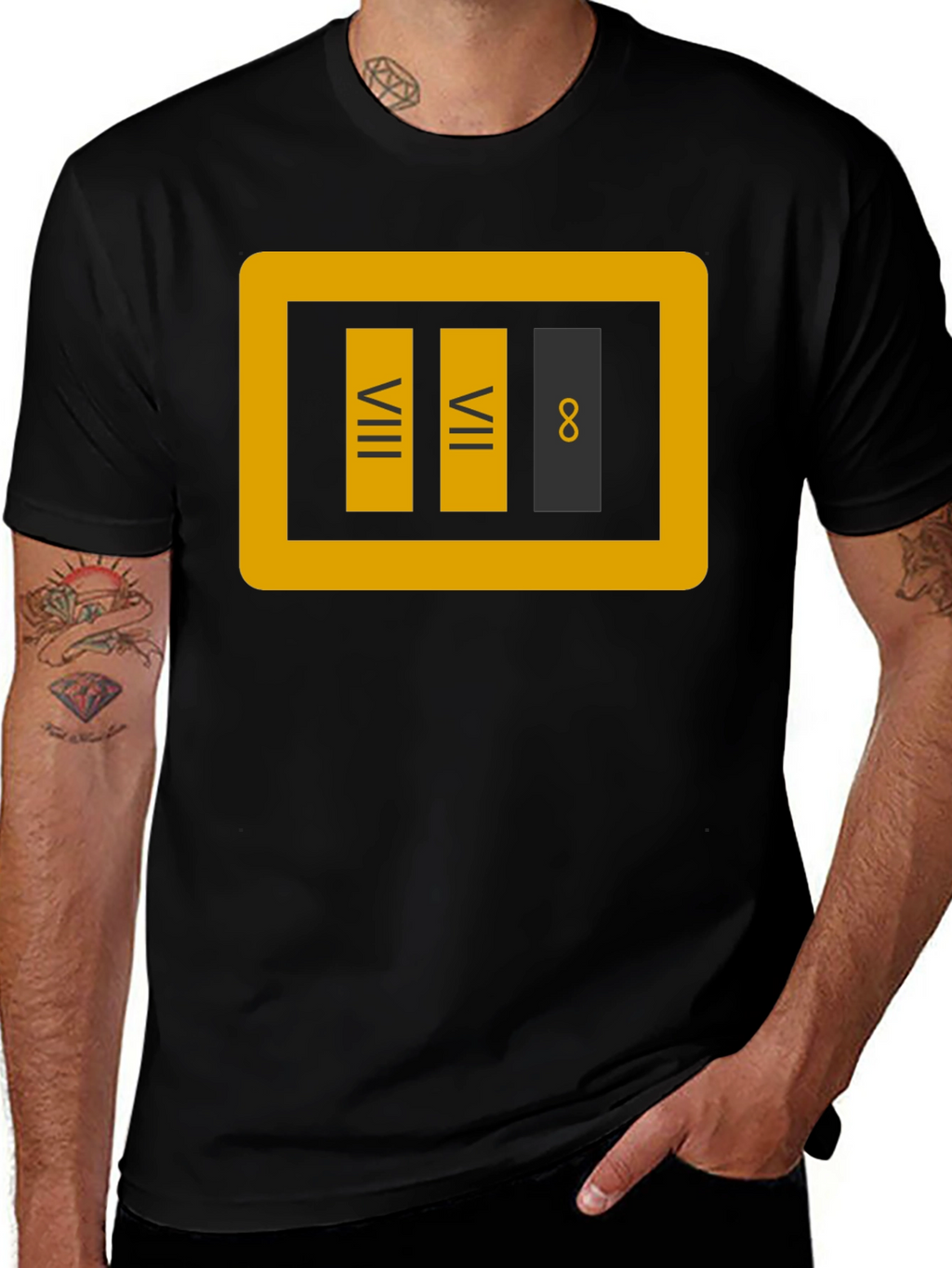 VIII VII 8 T-Shirt - Geeky Novelty Tee