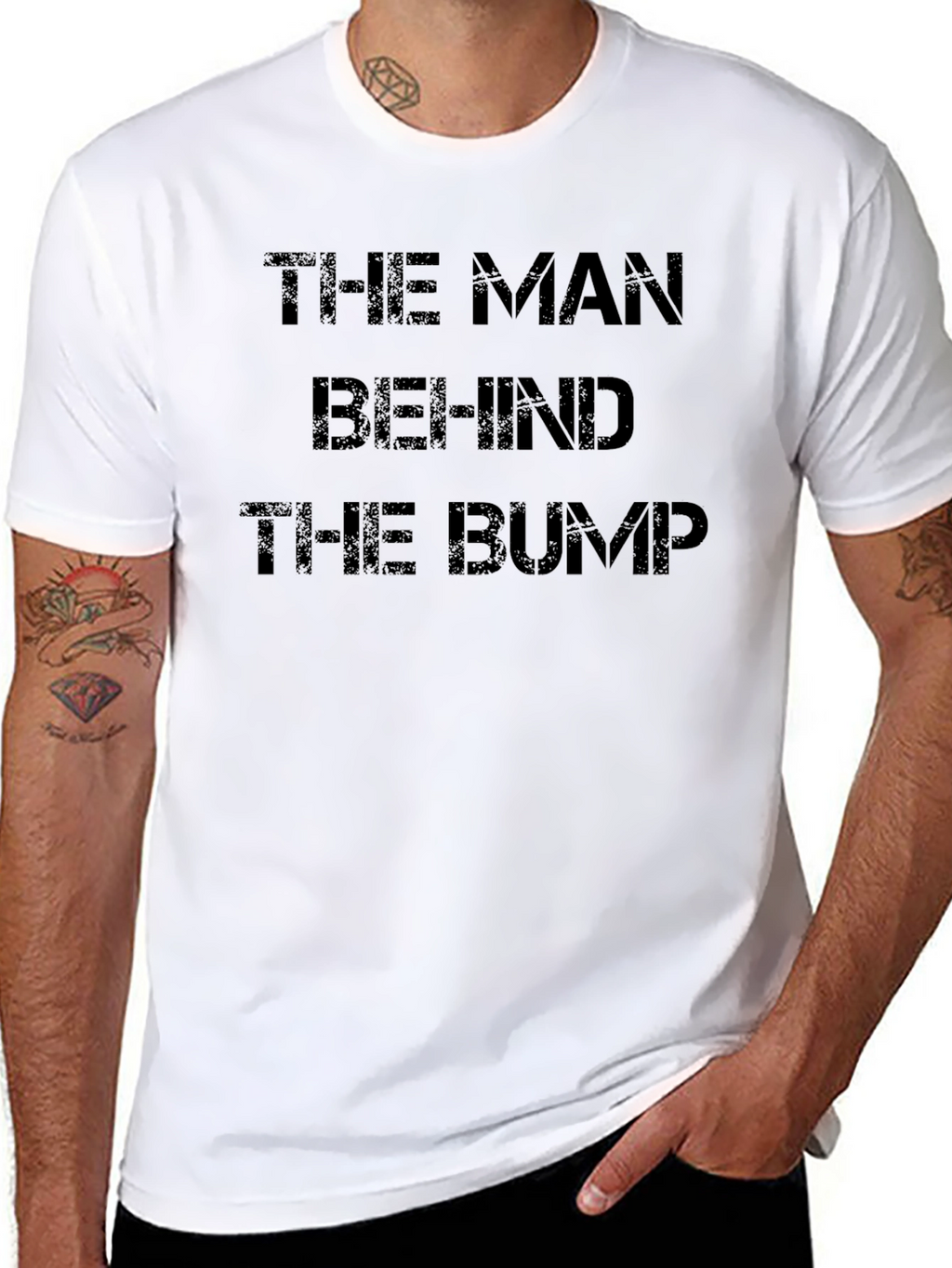 The Man Behind The Bump T-Shirt - Black
