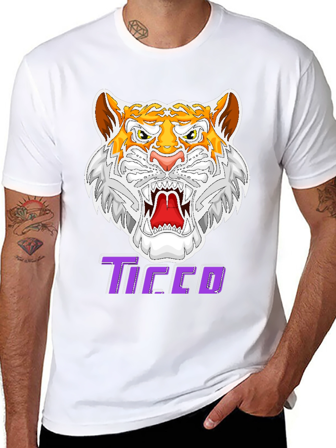 Fierce Tiger Graphic Tee - Bold Style