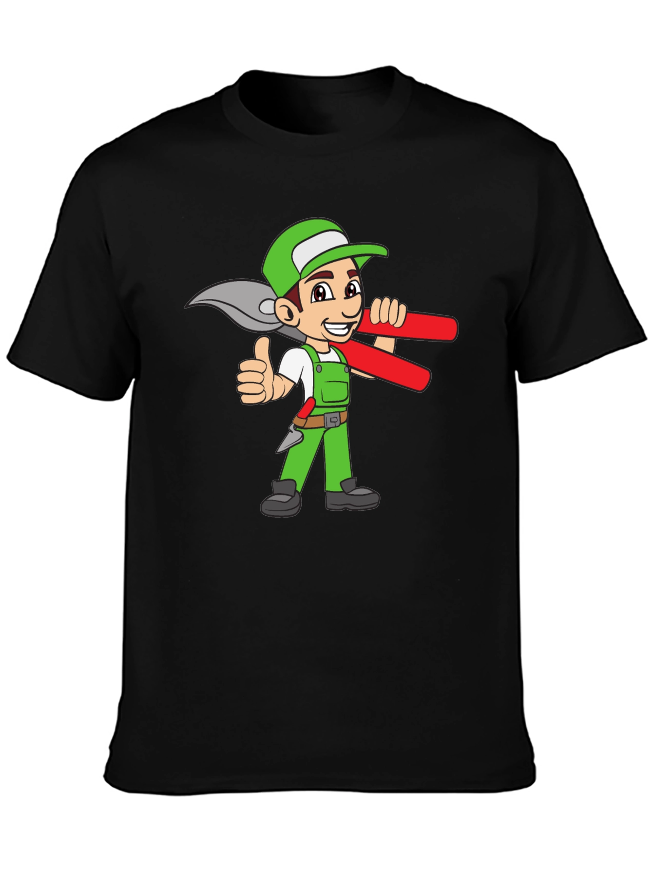 Gardener Cartoon Graphic T-Shirt