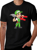 Gardener Cartoon Graphic T-Shirt