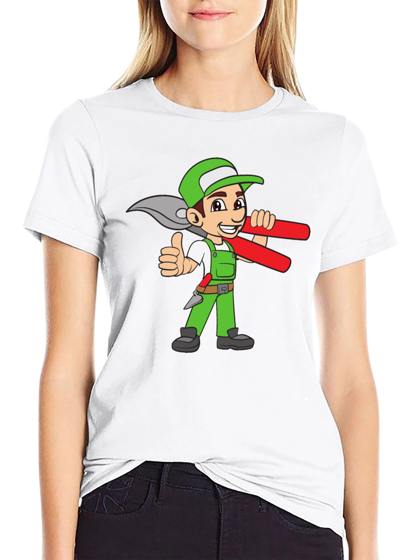 Gardener Cartoon Graphic T-Shirt