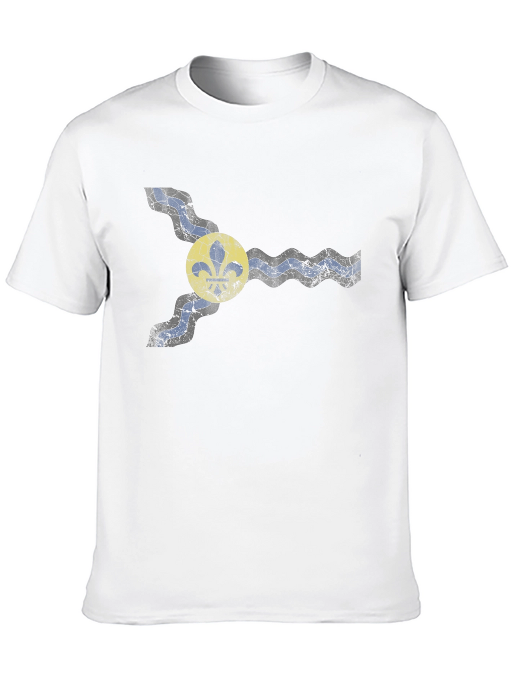 St. Louis Flag Graphic Tee - Unisex Black T-Shirt