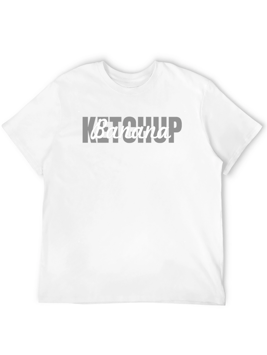 Ketchup Banana Graphic Tee - Funny Novelty Shirt