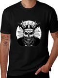 Viking Skull & Guitars Graphic T-Shirt