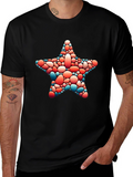 Star Pebble Graphic Tee - Casual Black T-Shirt