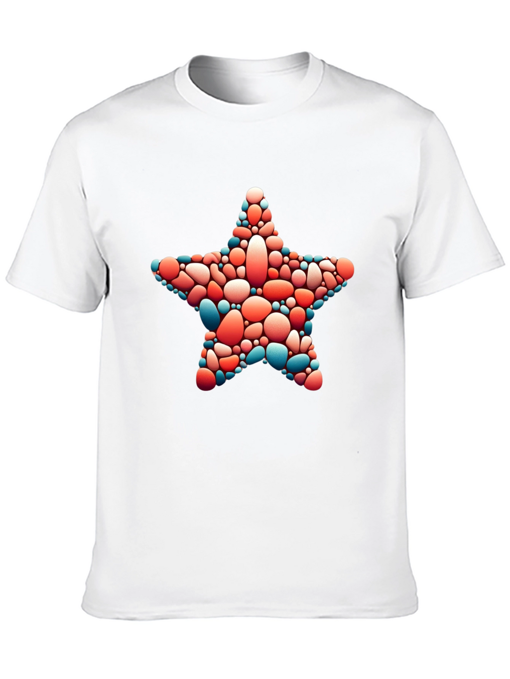 Star Pebble Graphic Tee - Casual Black T-Shirt