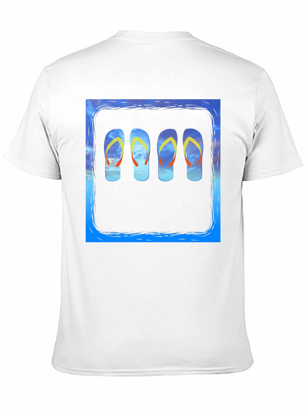 Flip Flop Sky T-Shirt - Beach Vibes