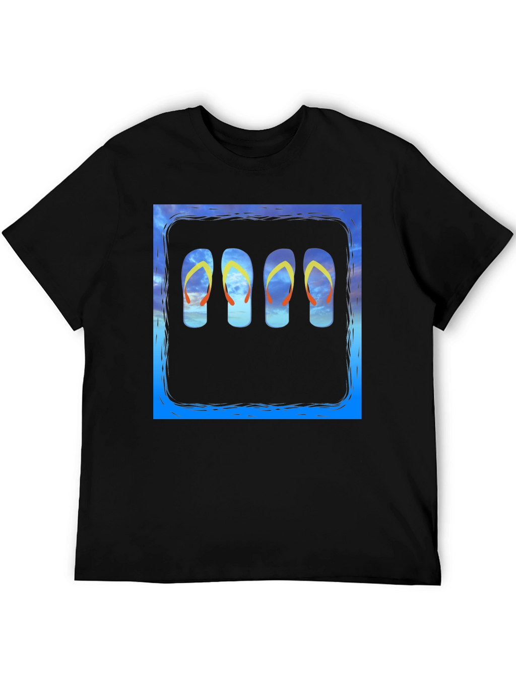 Flip Flop Sky T-Shirt - Beach Vibes