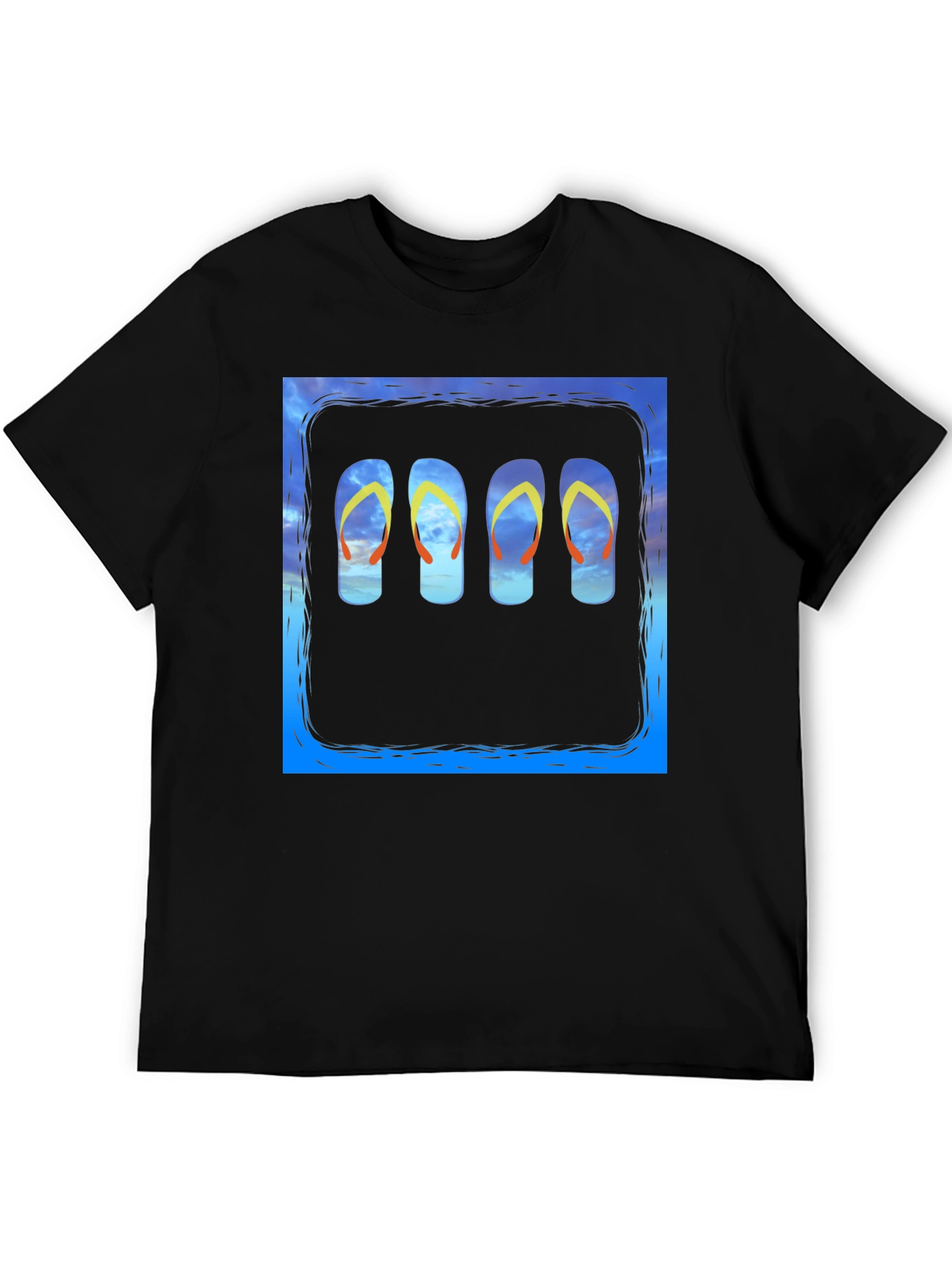 Flip Flop Sky T-Shirt - Beach Vibes