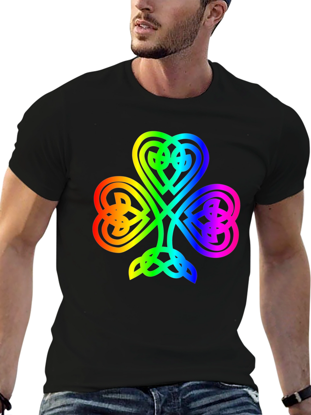 Rainbow Shamrock T-Shirt - Lucky Irish Pride