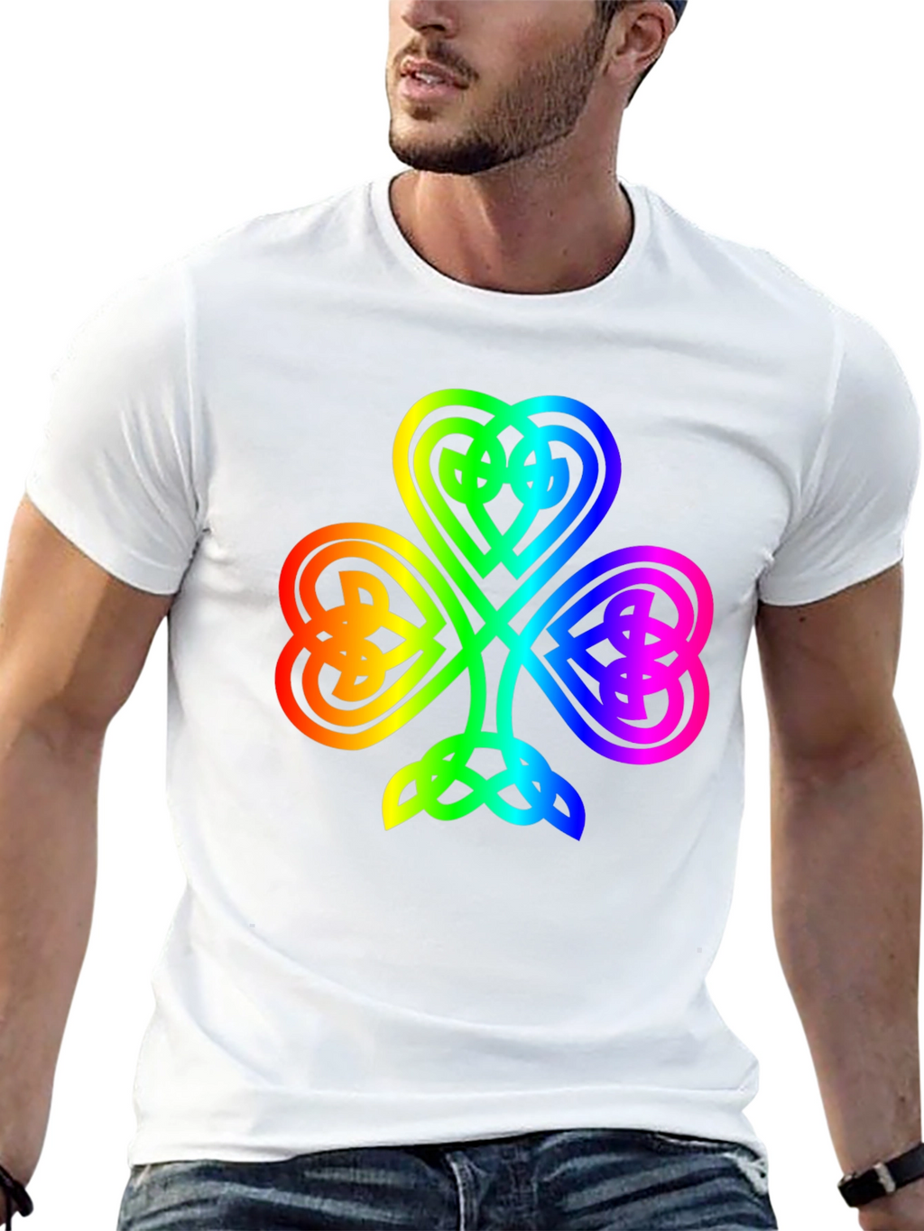 Rainbow Shamrock T-Shirt - Lucky Irish Pride