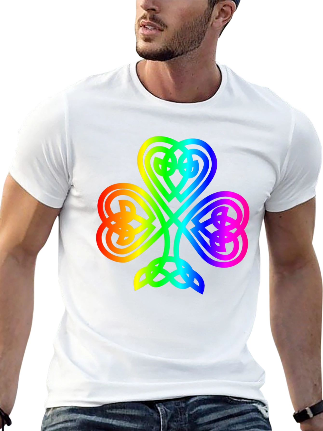 Rainbow Shamrock T-Shirt - Lucky Irish Pride