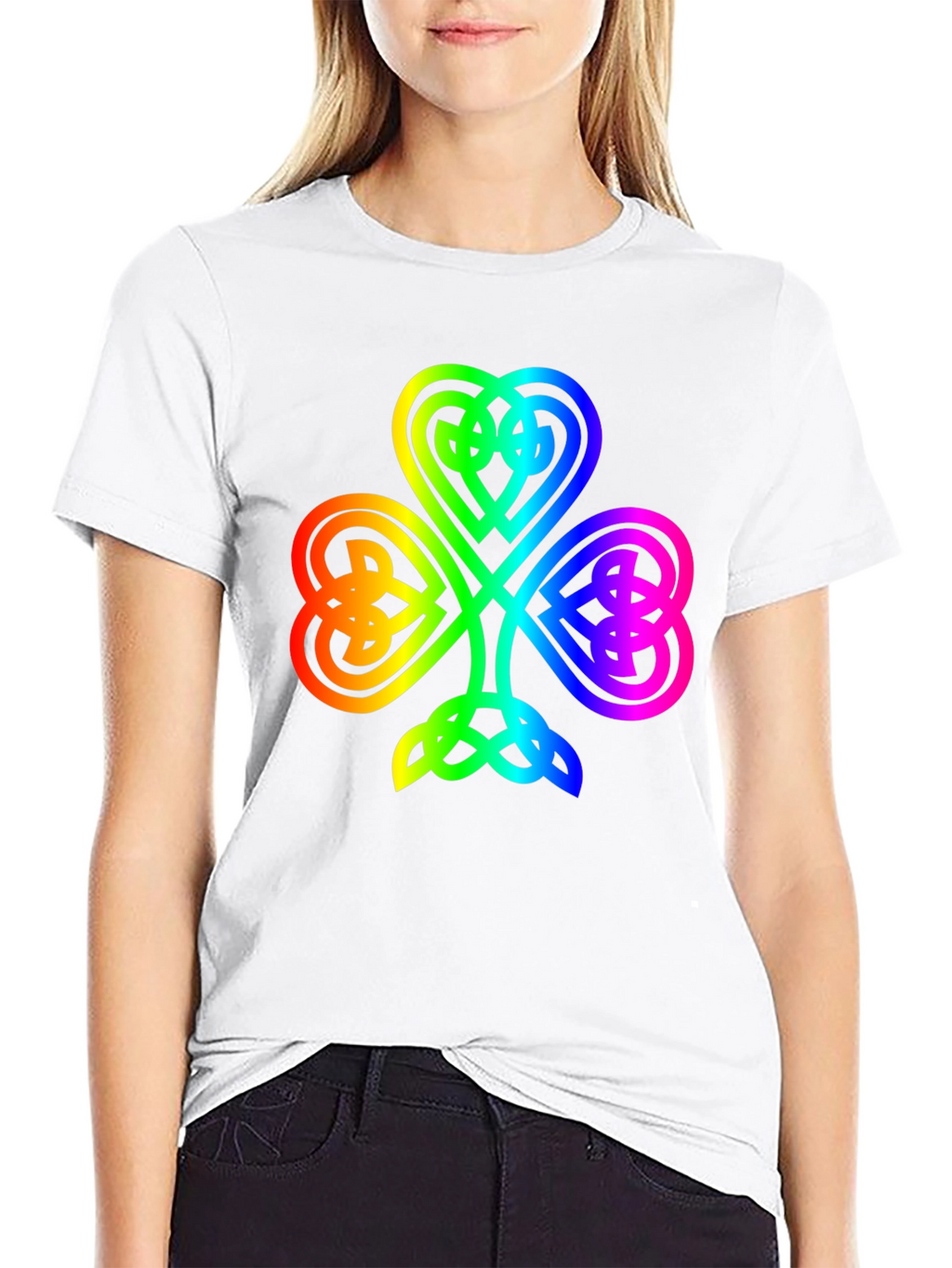 Rainbow Shamrock T-Shirt - Lucky Irish Pride
