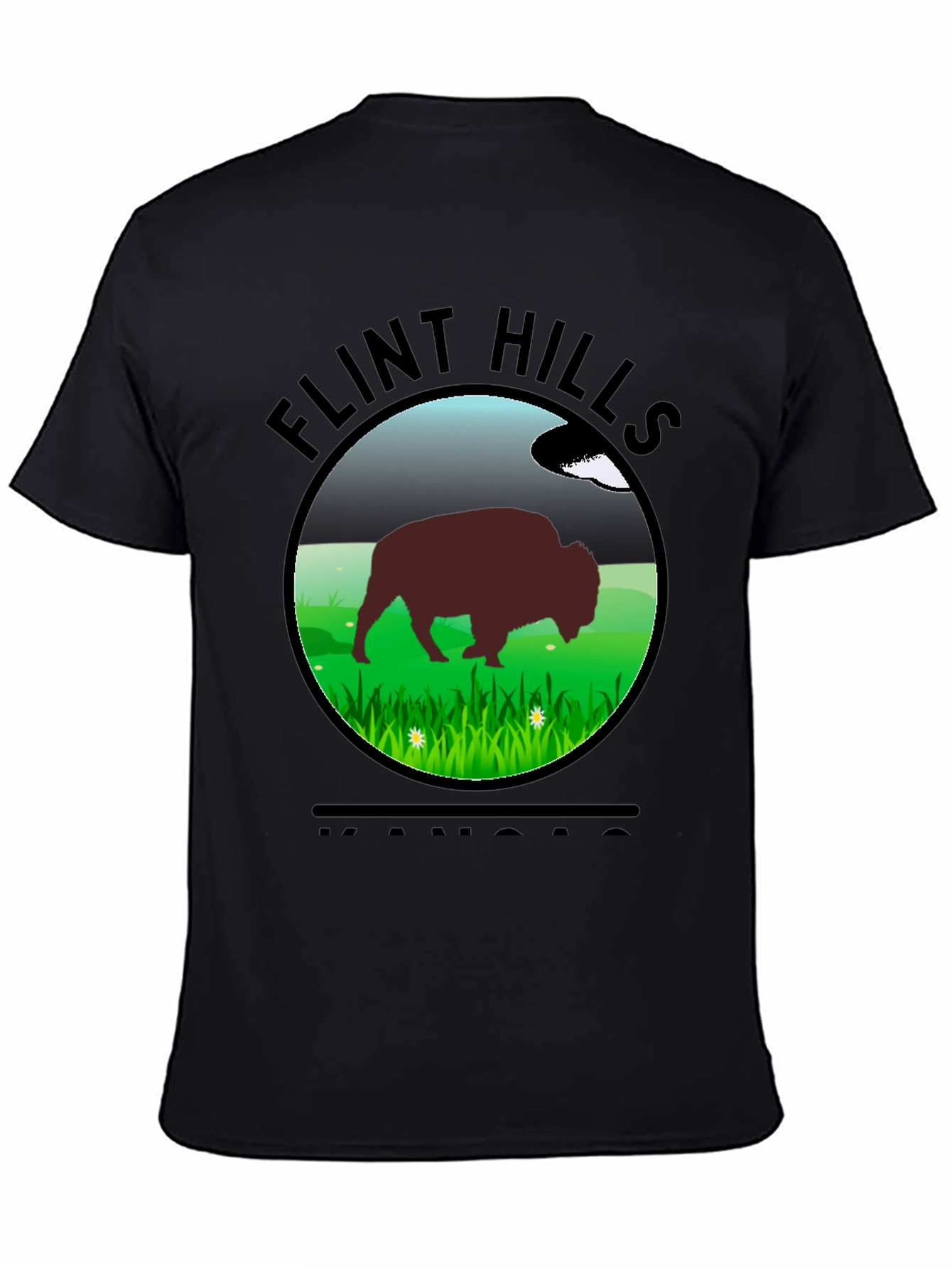 Flint Hills Kansas Bison T-Shirt