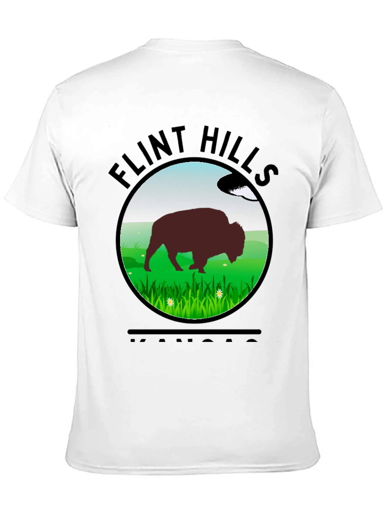 Flint Hills Kansas Bison T-Shirt