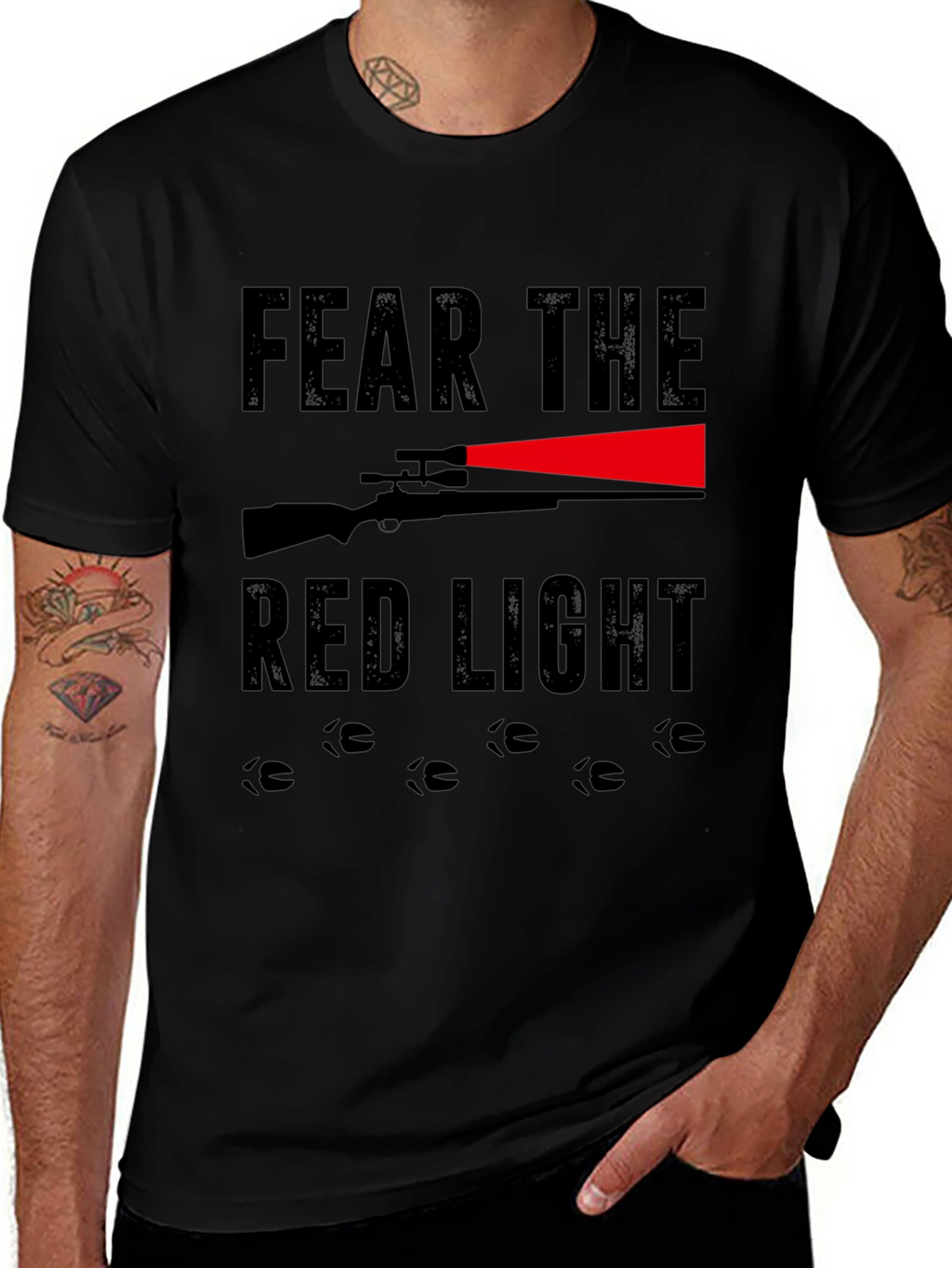 Fear the Red Light Hunting Graphic Tee