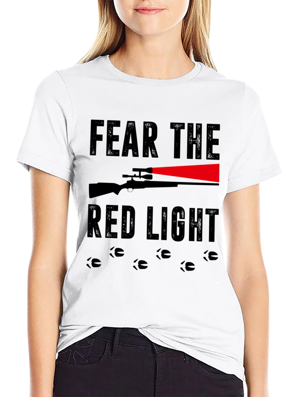 Fear the Red Light Hunting Graphic Tee