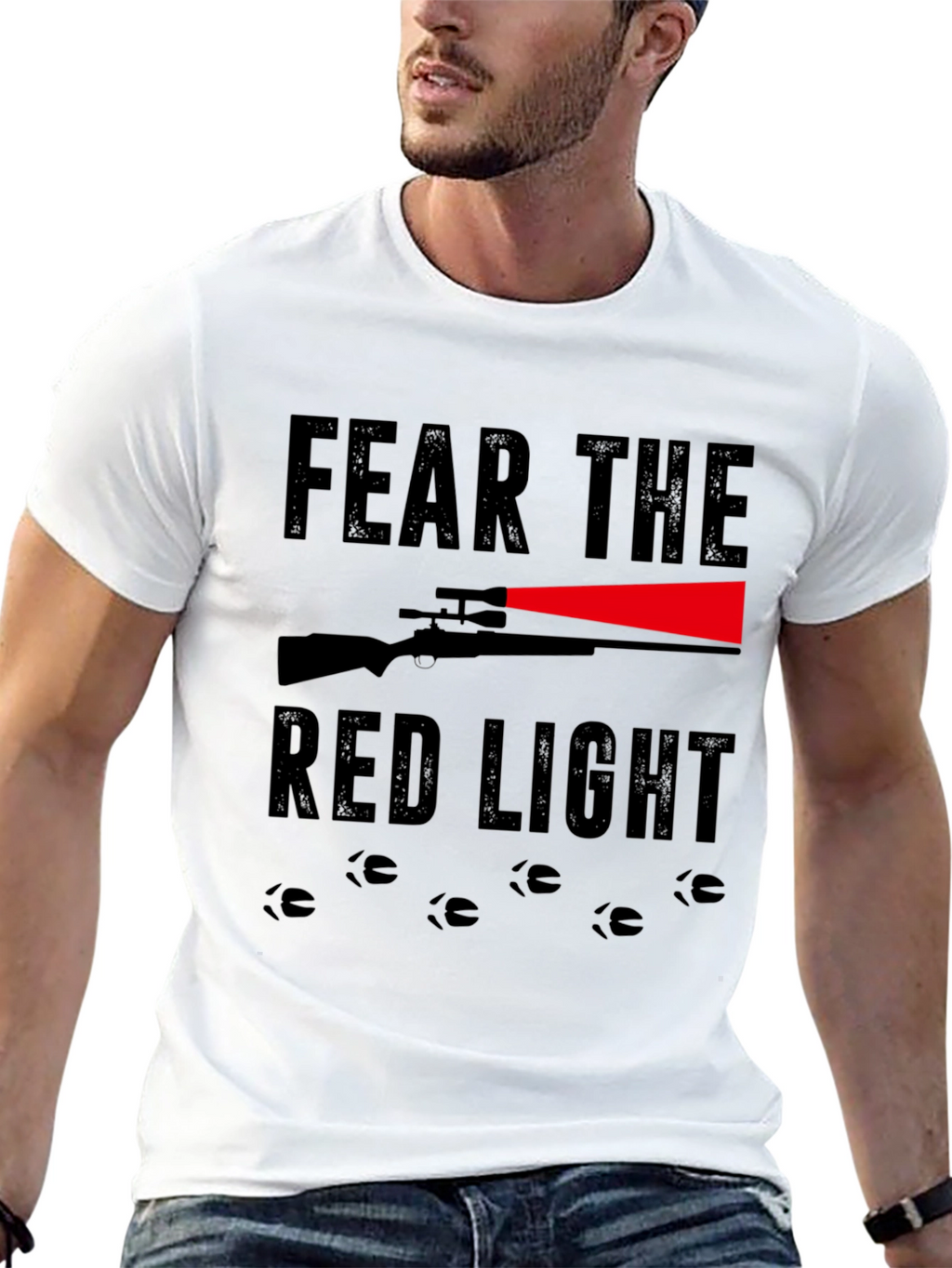Fear the Red Light Hunting Graphic Tee