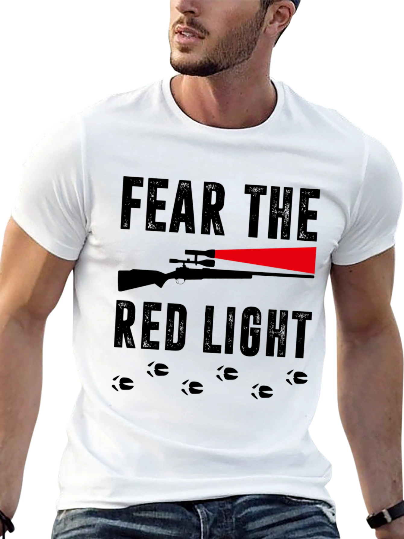 Fear the Red Light Hunting Graphic Tee