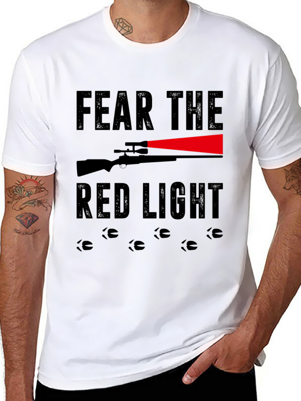 Fear the Red Light Hunting Graphic Tee
