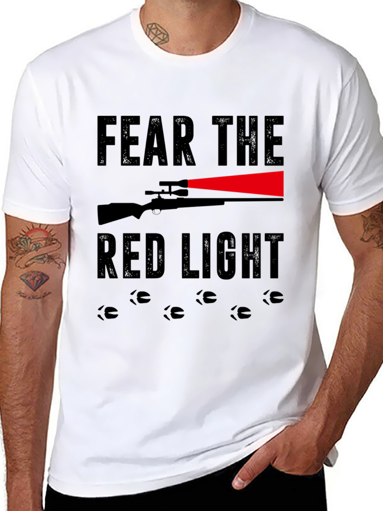 Fear the Red Light Hunting Graphic Tee