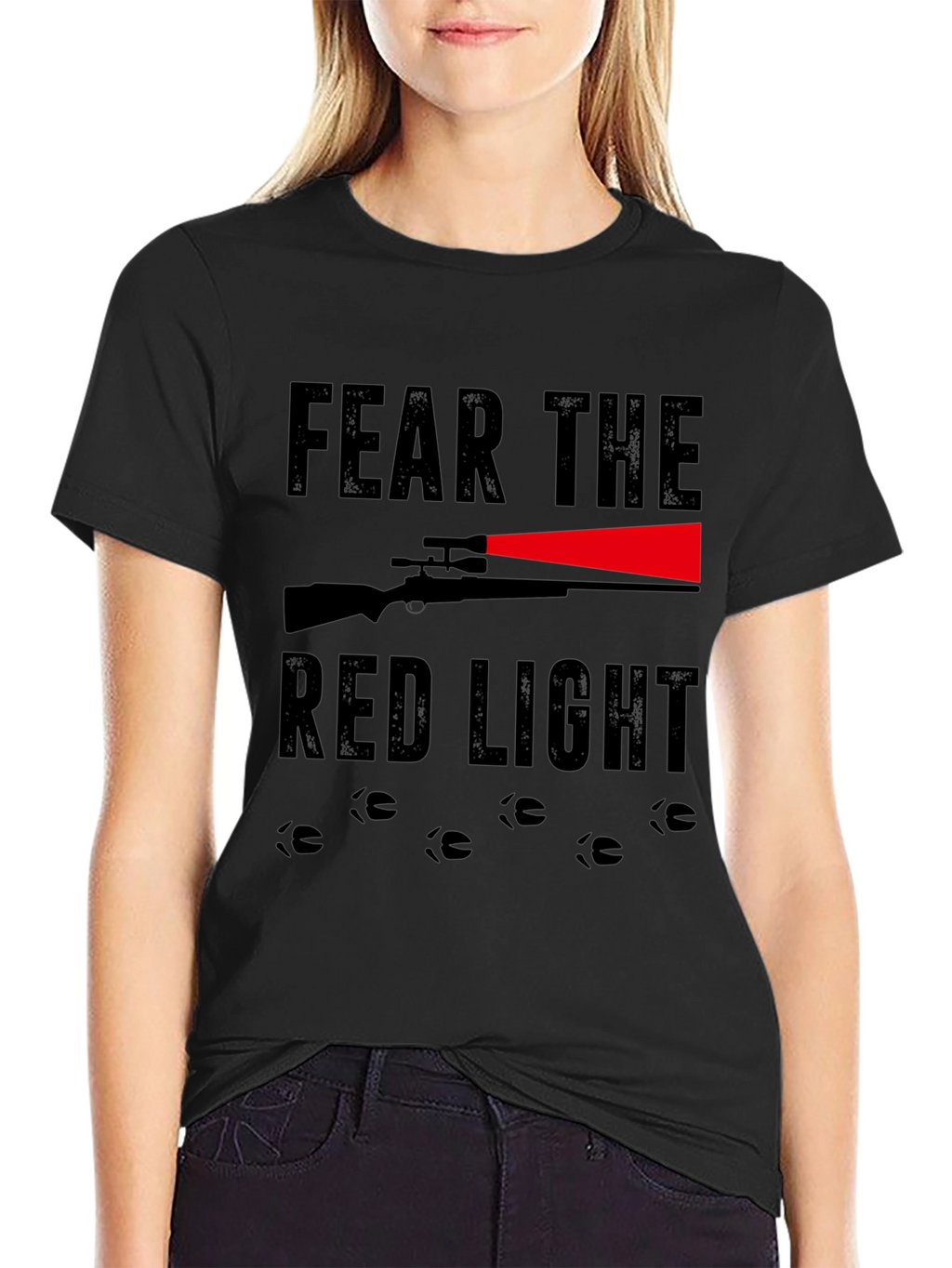 Fear the Red Light Hunting Graphic Tee