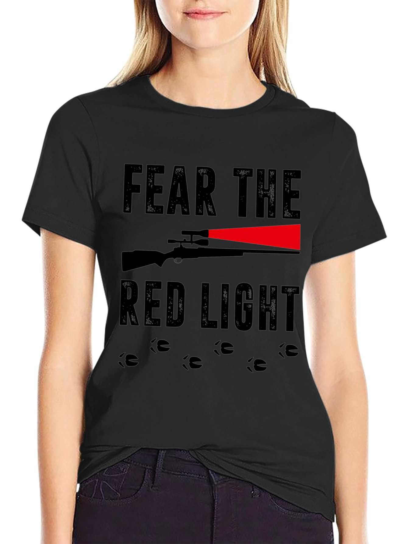 Fear the Red Light Hunting Graphic Tee
