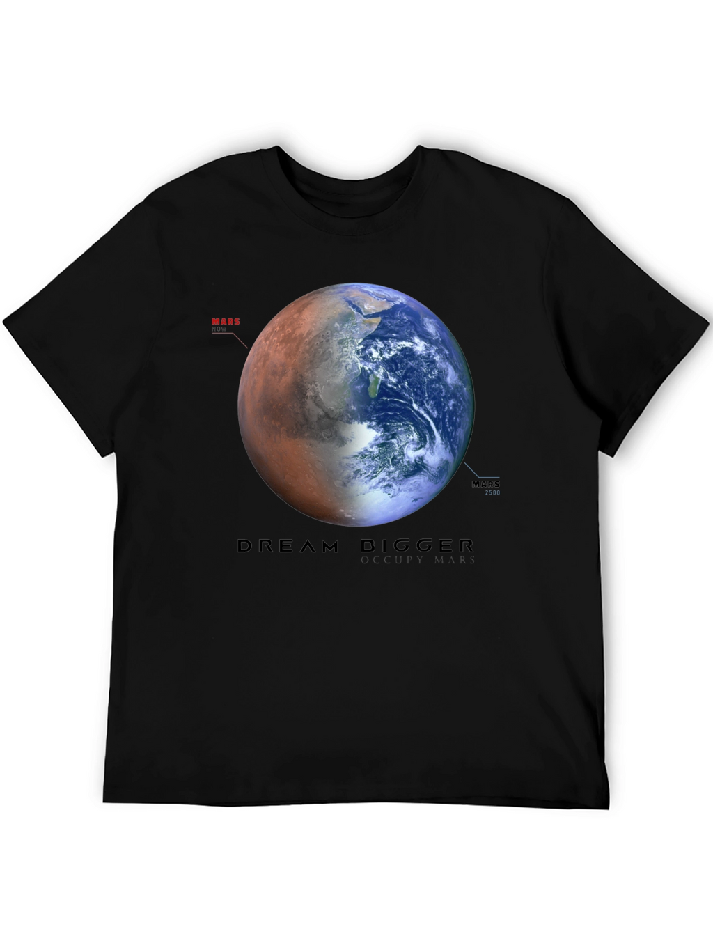 Dream Bigger Earth & Mars Graphic T-Shirt