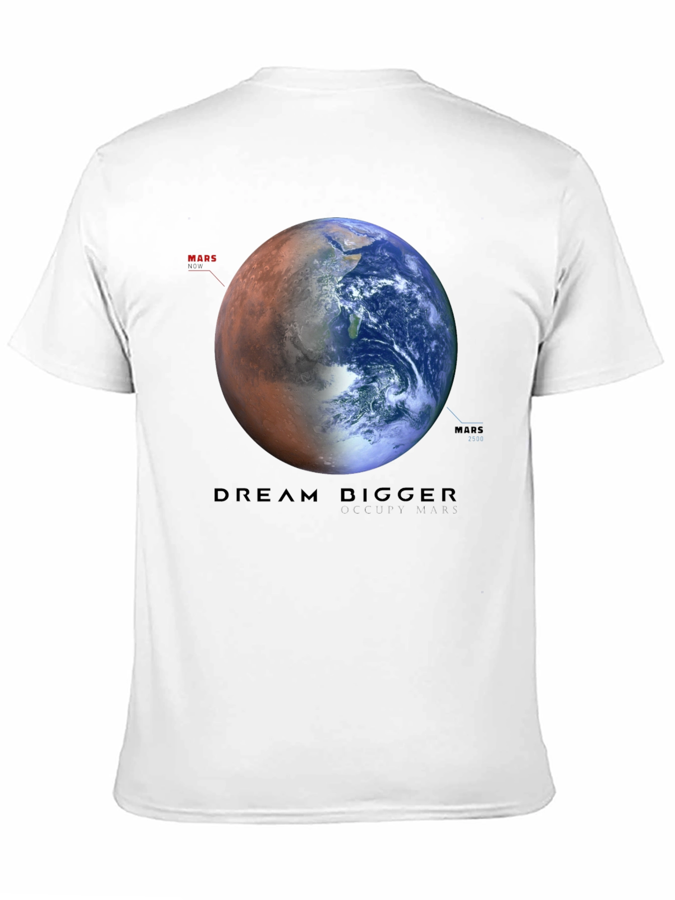 Dream Bigger Earth & Mars Graphic T-Shirt