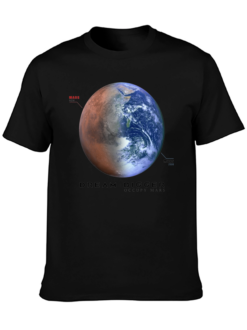 Dream Bigger Earth & Mars Graphic T-Shirt