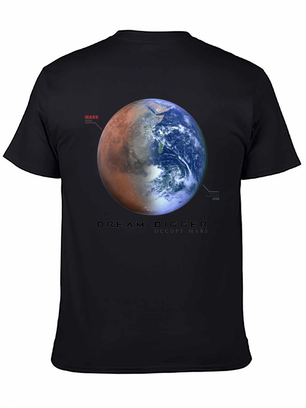 Dream Bigger Earth & Mars Graphic T-Shirt
