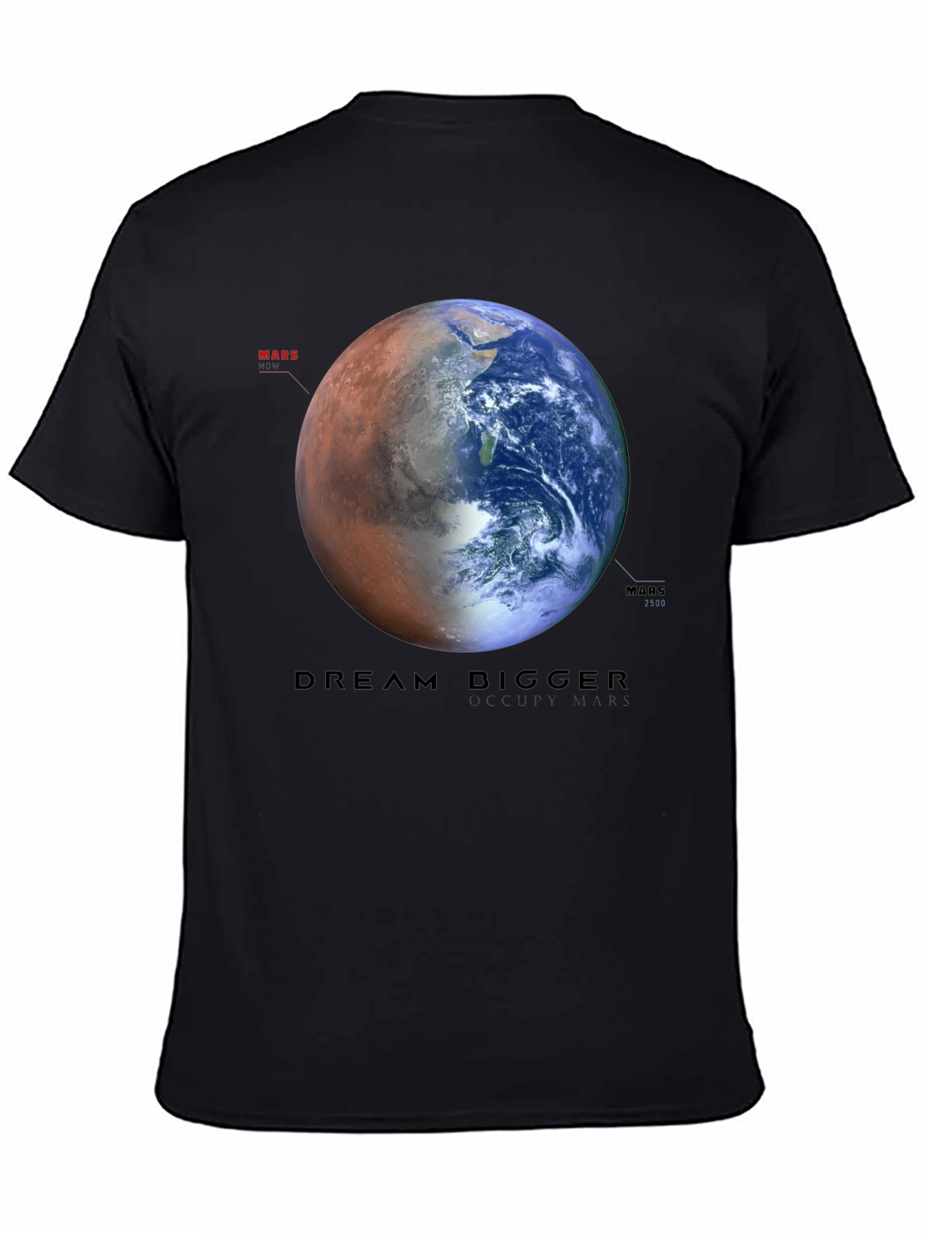 Dream Bigger Earth & Mars Graphic T-Shirt