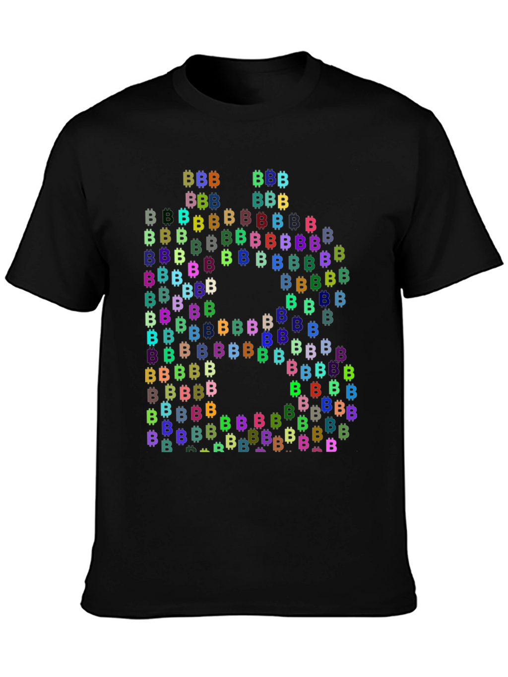 Bitcoin Cryptocurrency T-Shirt Black Cotton