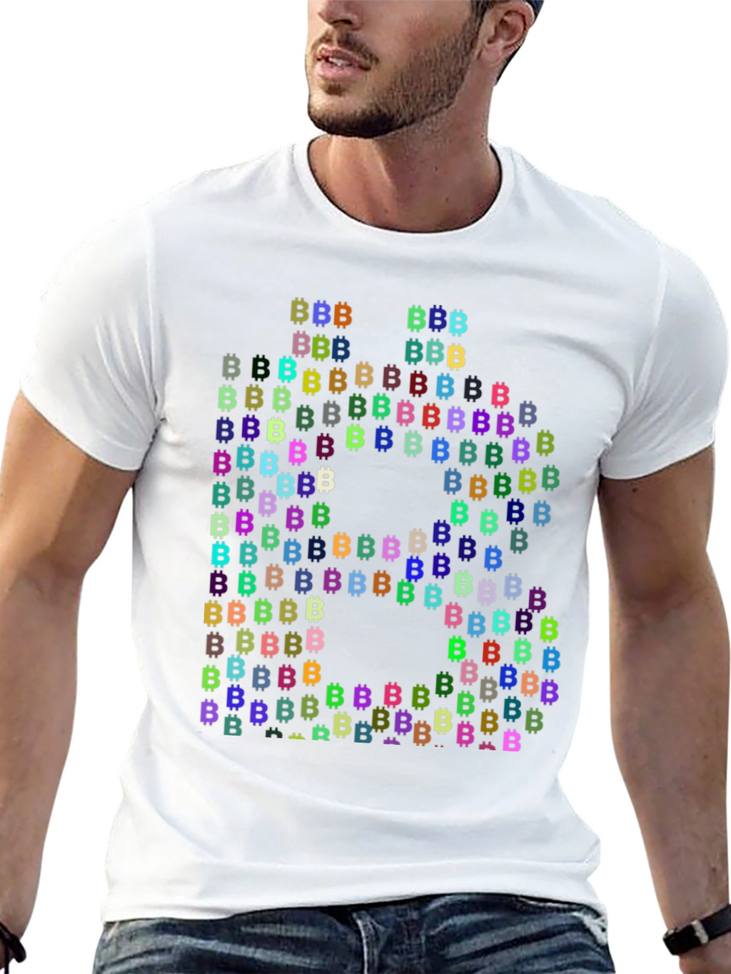 Bitcoin Cryptocurrency T-Shirt Black Cotton