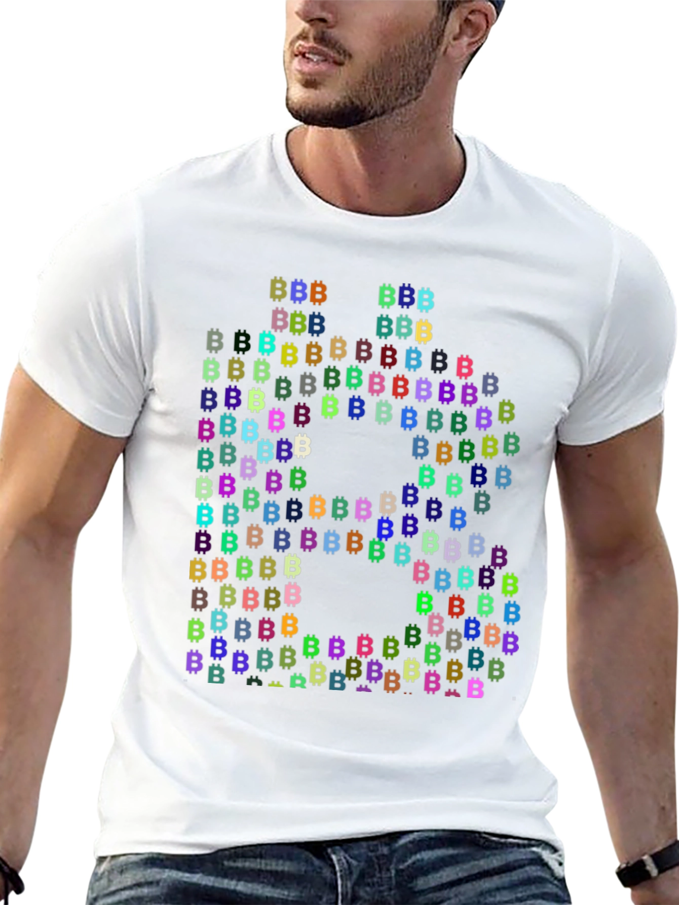 Bitcoin Cryptocurrency T-Shirt Black Cotton