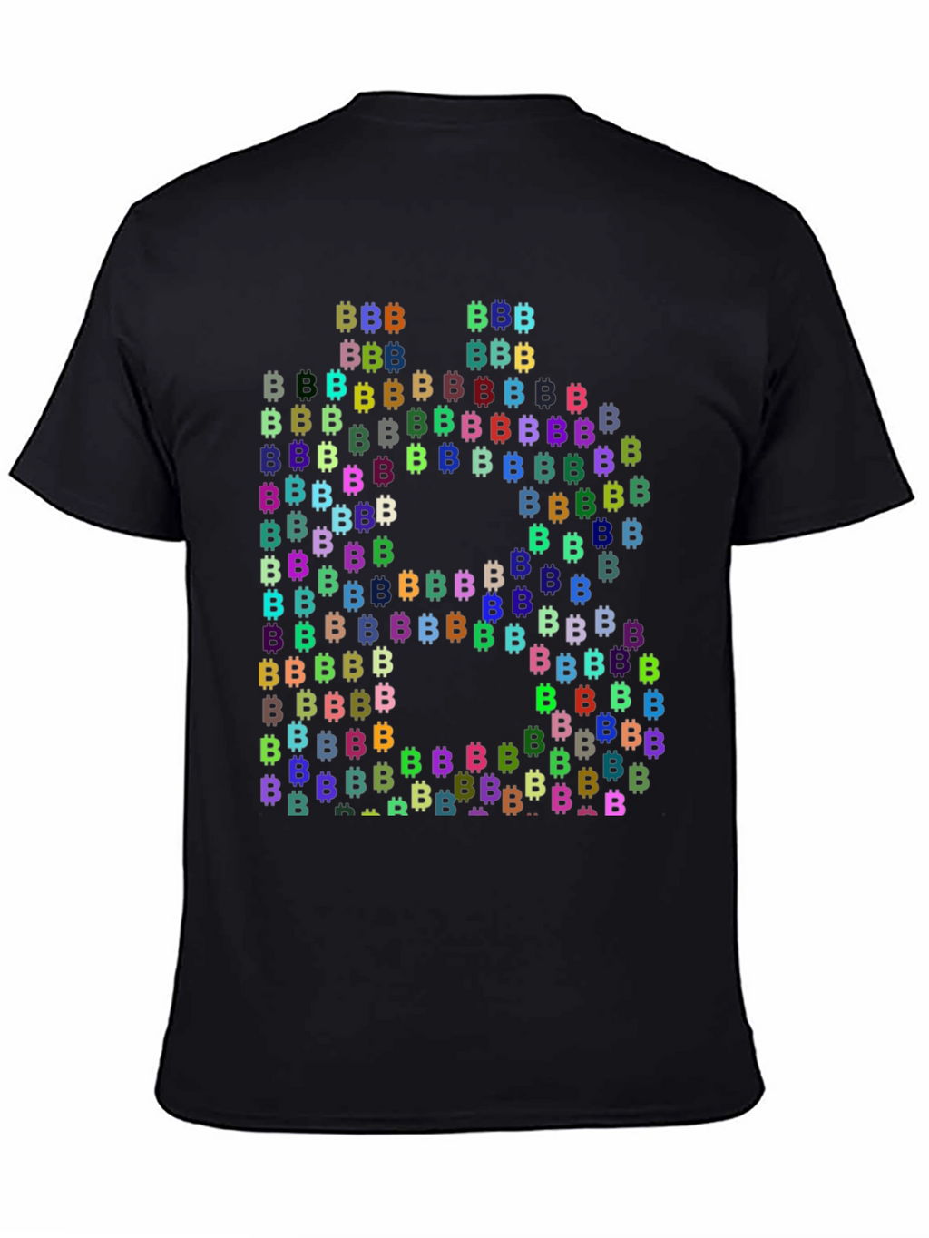 Bitcoin Cryptocurrency T-Shirt Black Cotton