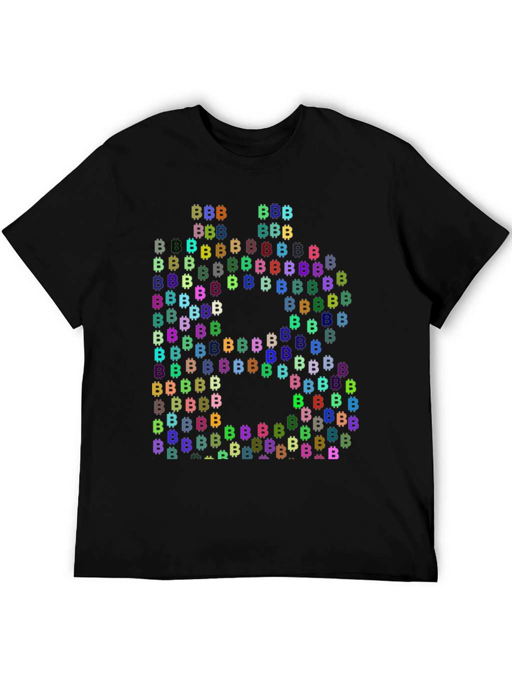 Bitcoin Cryptocurrency T-Shirt Black Cotton